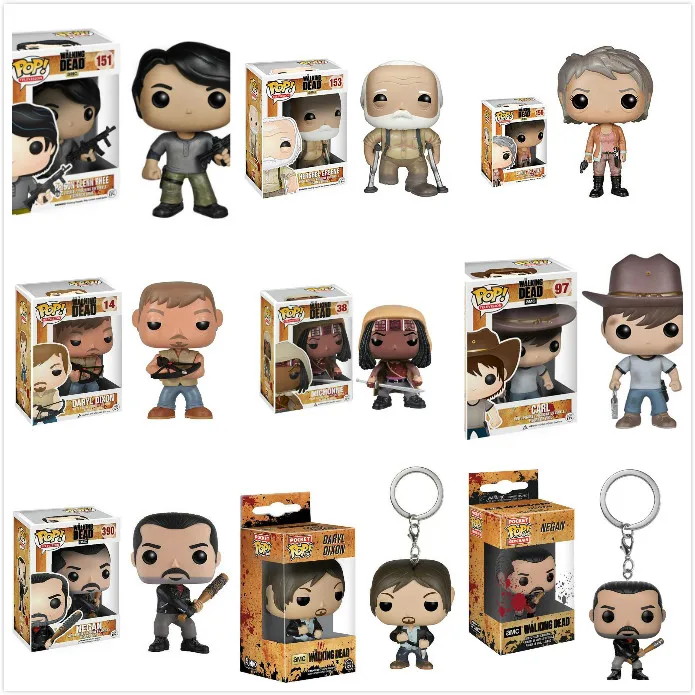 Funko Поп аниме Ходячие мертвецы фигурку Мальчик фильм Коллекция Модель Дети