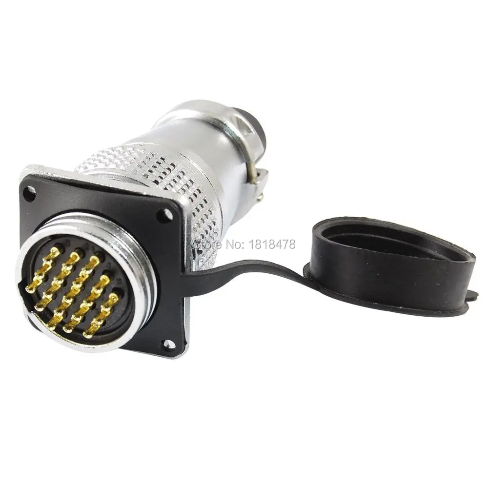 Buy PLS28 19 Waterproof Rubber Cover 19 Pin Circular Connector 5A AC 250V from
