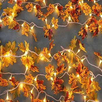 

1 Pc LED Maple String Lights Waterproof 100 LED Fairy Battery Operated Lights for Birthday Baby Room Wedding Room Decoration