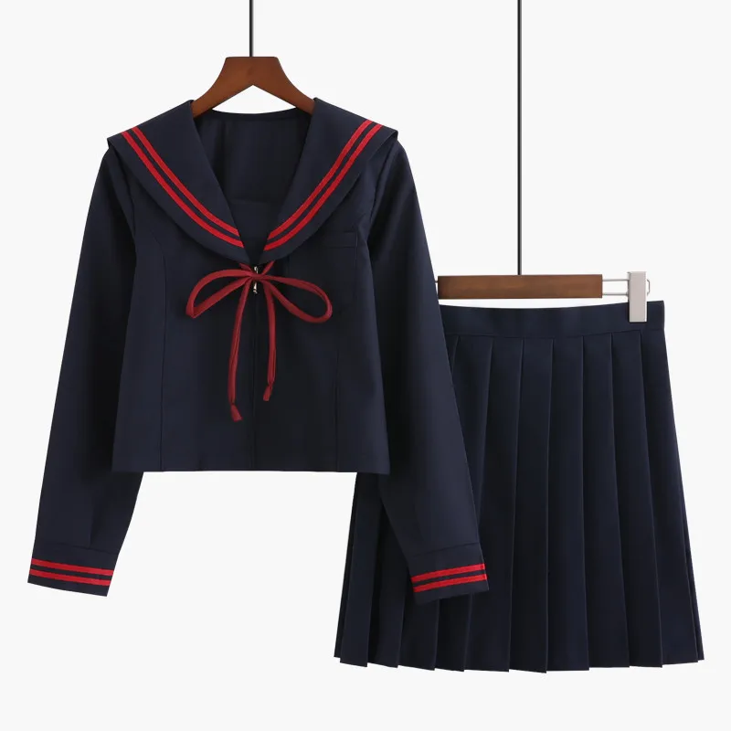 Short Skirt Set UPHYD JK японская униформа в морском стиле, модная школьная форма в морском стиле для косплея, костюм для девочек, 3 шт./набор - Цвет: Short Skirt Set