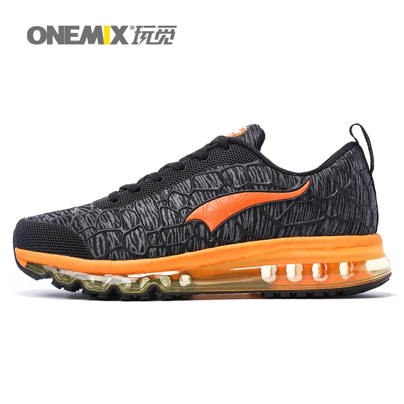 ONEMIX мужская спортивная обувь для мужчин Max Nice Trends спортивные кроссовки черный Zapatillas Спортивная обувь Подушка уличные Прогулочные кроссовки - Цвет: Gray Orange