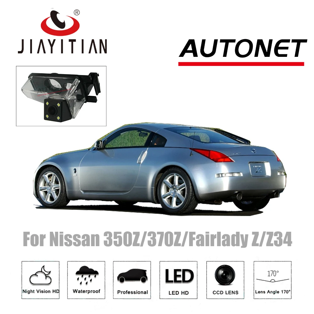 Jiayitian Rear View Camera For Nissan 350z 370z Fairlady Z Z34 Ccd Nightvision Reverse Camera Backup Camera License Plate Camera