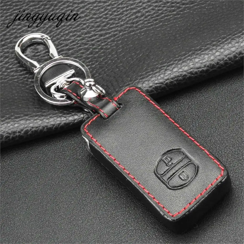 Jingyuqin для Toyota Camry/ Highlander / VIOS /Yaris 2 кнопки чехол ключей популярный кожаный с