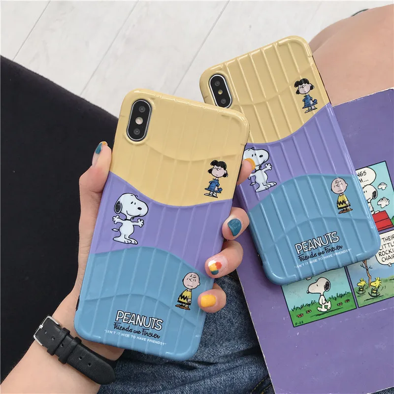 

Soft TPU IMD Phone Case for Iphone 7 8 6 6s Plus Case for Iphone X Xs Max XR Cover for 6 Plus Cases NEW Trunk Design Cute Coque