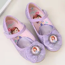 Дети девушка София Обувь для девочек принцесса Сандалии для девочек модная обувь без каблука вечернее Обувь кожаная для девочек принцесса Повседневное Спортивная обувь