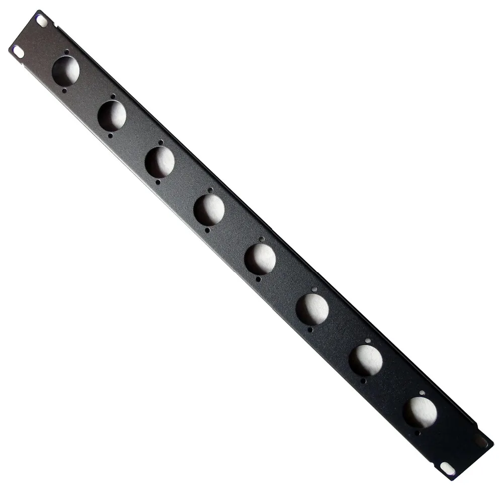 Высокое качество 10 шт./лот 8 портов/Way/Hole XLR коммутационная панель 1U 19 &quotRack Mount d