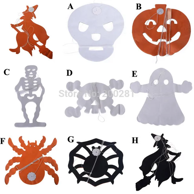 halloween paper chain garland decorations pumpkin bat ghost spider skull shape halloween party paper garland decoration - Halloween Paper Decorations halloween paper chain garland decorations pumpkin bat ghost spider skull shape halloween party paper garland decoration - Halloween Paper Decorations