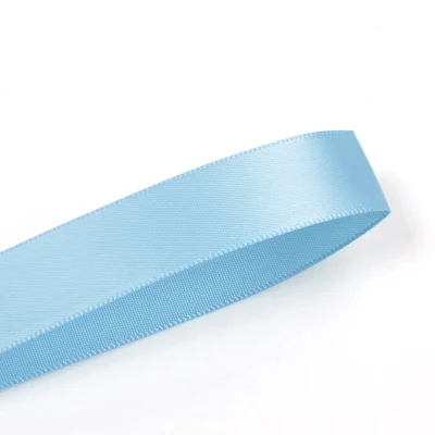 Elegant Blue Double Face Satin Ribbon - 100 Yards for Party & Wedding Decorations, Crafts, and Handmade Roses