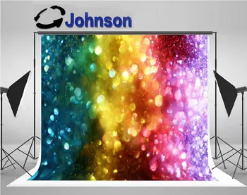 

rainbow glitter Lights photo backdrop Vinyl cloth High quality Computer print party photography studio background