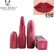 Miss Rose 20 цветов Матовая бархатная губная помада водонепроницаемый длинный-прочный batom телесный не выцветает красные губы макияж косметика Гладкий оттенок A139