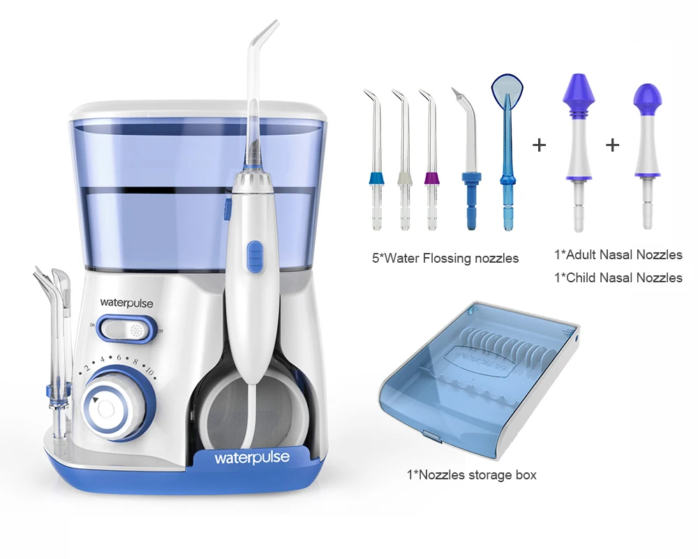 3 colors Oral water Dental FlosserIrrigator, Waterpulse V300, 800ml