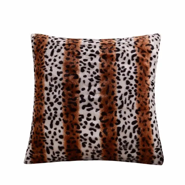 43x43 см, мягкие короткие бархатные леопардовые точки, узор в виде листьев, наволочка для подушки, чехол для сиденья автомобиля на диван-кровать для дома, декоративная наволочка - Цвет: 15