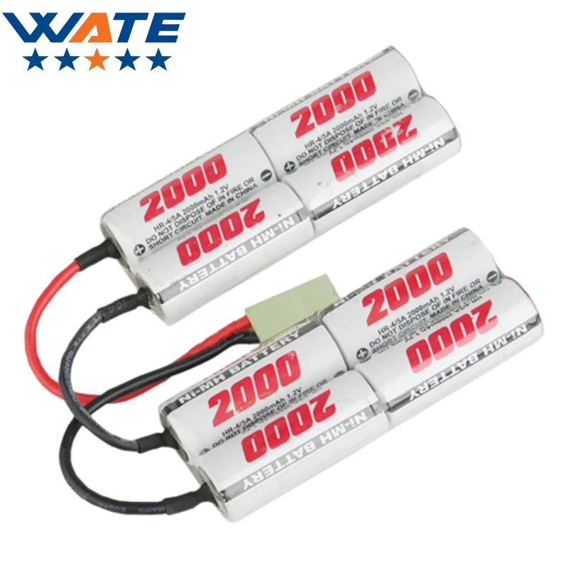 

9.6V 2000mAh 15C Ni-MH battery Twin Toys Ni-MH batteries long strip type High power electric AA model battery