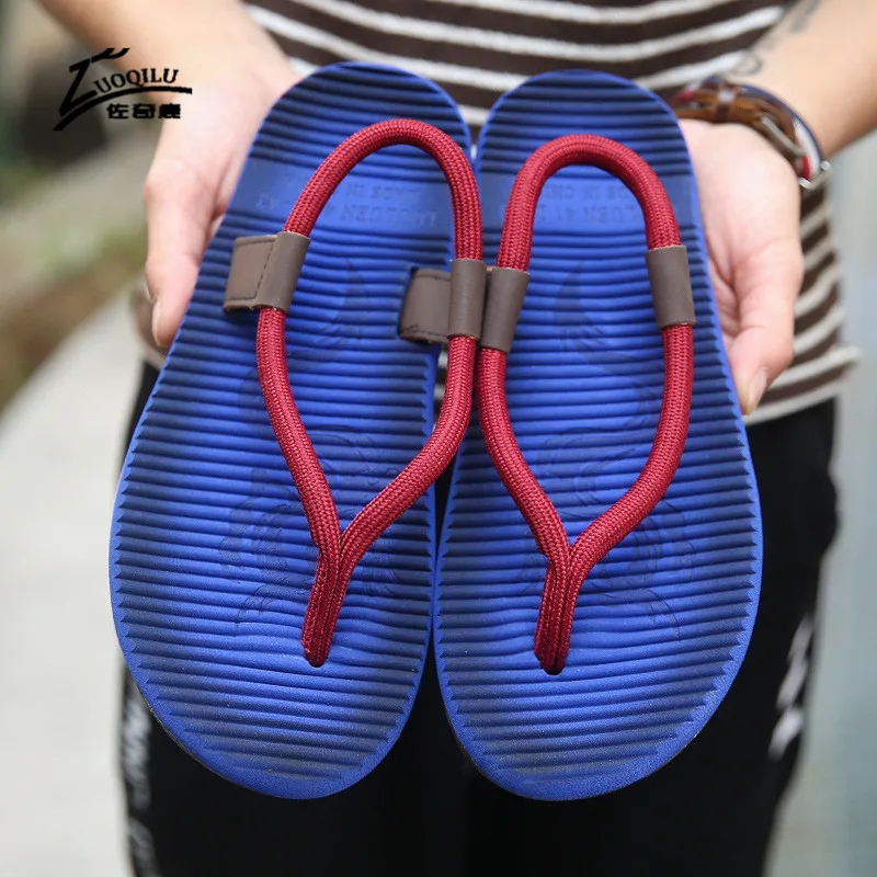 Summer Men Slippers Flip-Flip Sandals Flat Flip Flops Cool Slippers Men Sumer Shoes Beach Slippers 2018