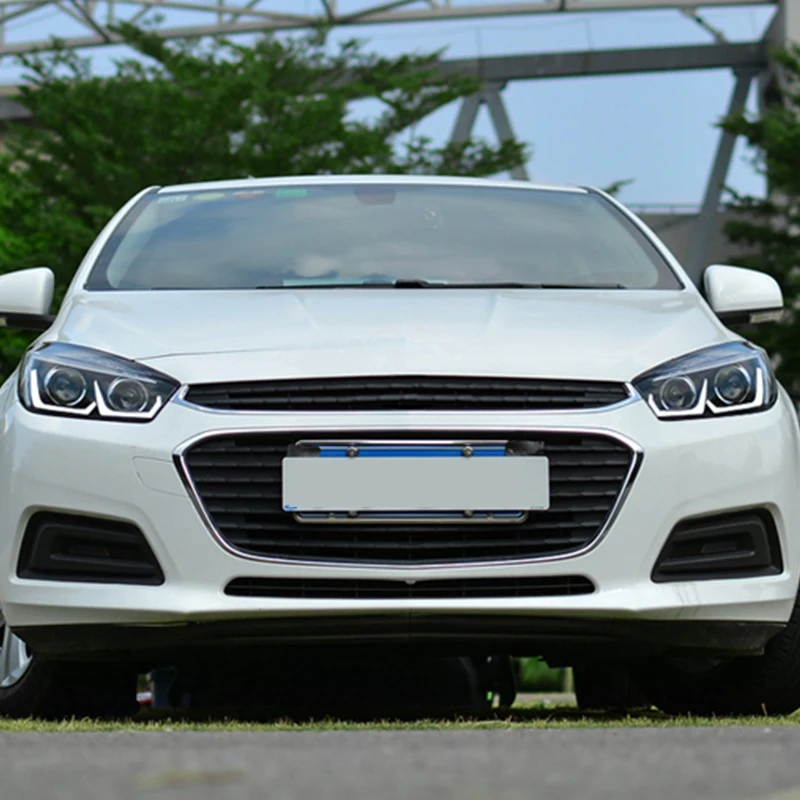 Hlxg 2 шт. автомобильный Стайлинг фар в сборе для Chevrolet Cruze 2015 светодиодный DRL дневное