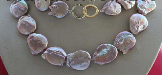 

xiuli 001626 3" Genuine Natural Purple Reborn Keshi Reborn Pearl Necklace 14KGP