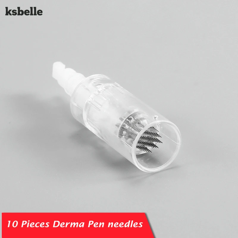 

10 Pieces Derma Pen Needles Cartridges For Electric Derma Pen Needle tips for Dr.Pen Anti Wrinkles Micro Needling treatment