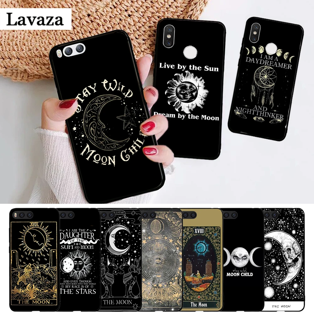 

Lavaza Augur Moon Tarot Divine Silicone Case for Xiaomi MI 5X 6 6X 8 9 SE 9T Pro CC9E CC9 A3 F1 A1 A2 Lite MAX 3