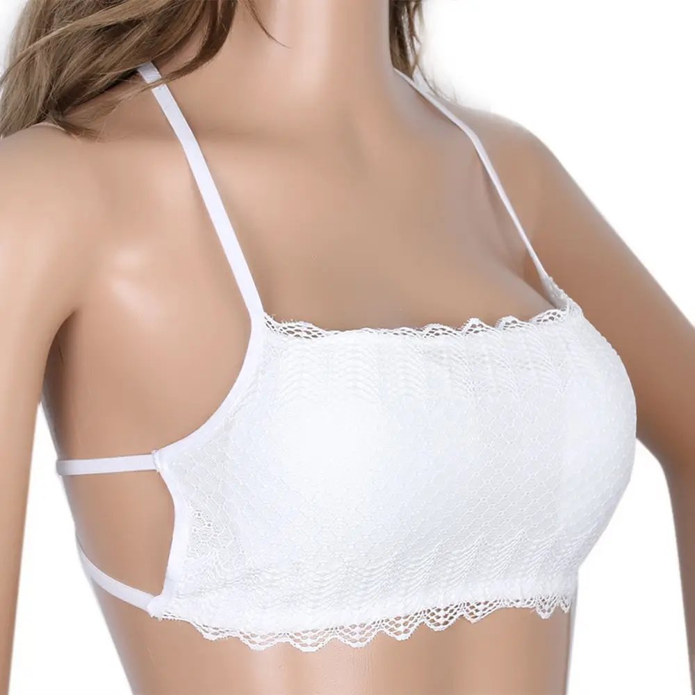2018 New Arrival Spring Summer Beach Sexy Bra Adjustable Soft Lingerie Lace Bralette Tower Back Crop Top Cut Out Tank Bra Tops (7)