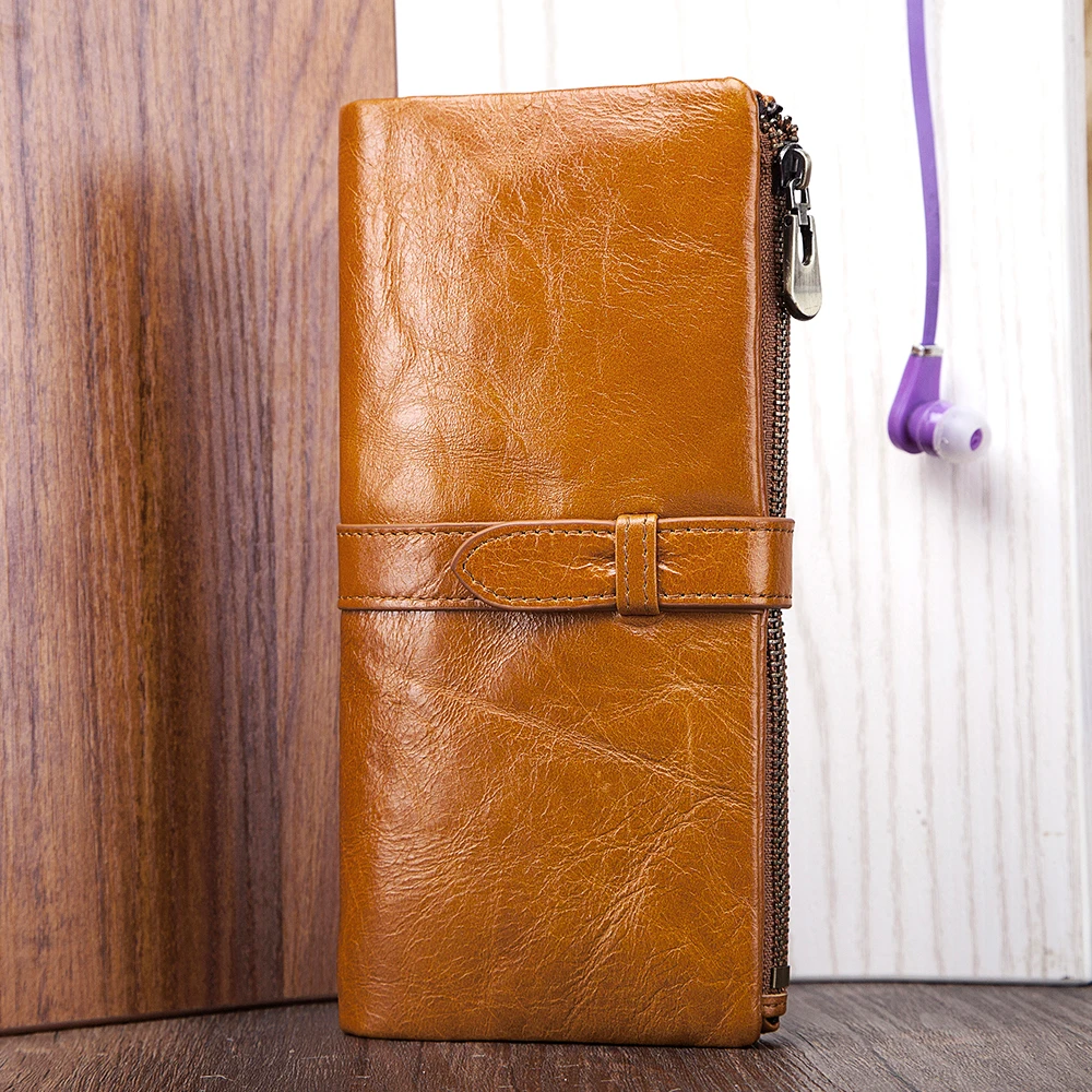 Цена КАВИС из натуральной коровьей кожи Для женщин кошелек женский бумажник, кошелек Portomonee клатч, сумочка для денег леди удобный держатель для к...