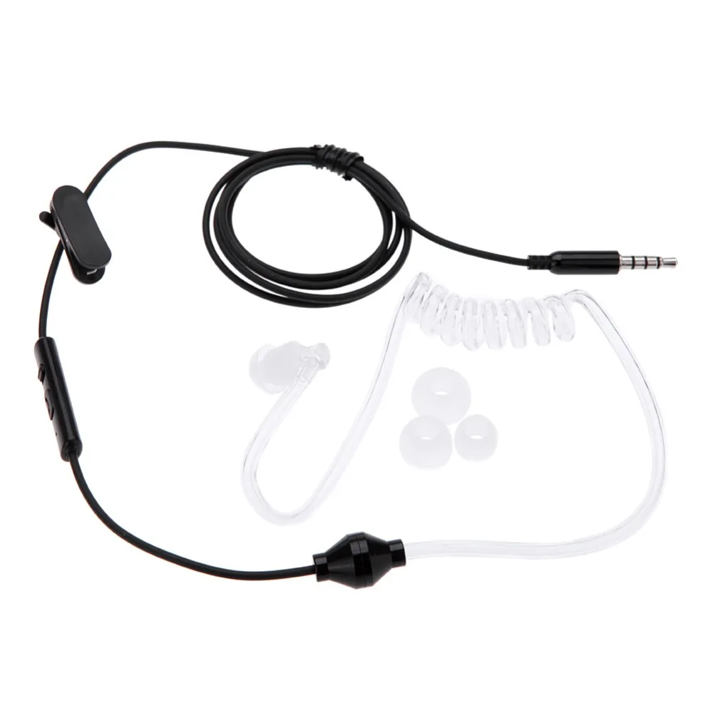 

3.5mm In Ear Earphone Air Tube Stereo Headset With Mic 0420A