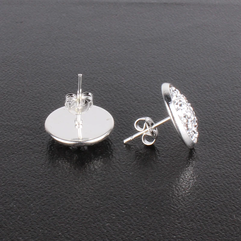 10 colors Fashion Shiny Austrian Crystal Rhinestone Brincos Ear Studs Earrings for Women Girl Female rhinestone earrings