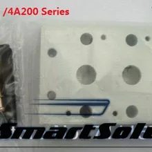 V210-08 4V210 4V220 СОЛЕНОИДНЫЕ клапаны выхлопная труба для откачки воздуха 200M-2F пневматический двухклапанный базовый коллектор с фитингами