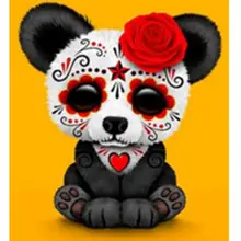 На заказ Алмазная картина eigen foto панда Роза Мандала 5d алмазная картина Полная площадь/круглые фильмы для украшения дома Птица Подарок