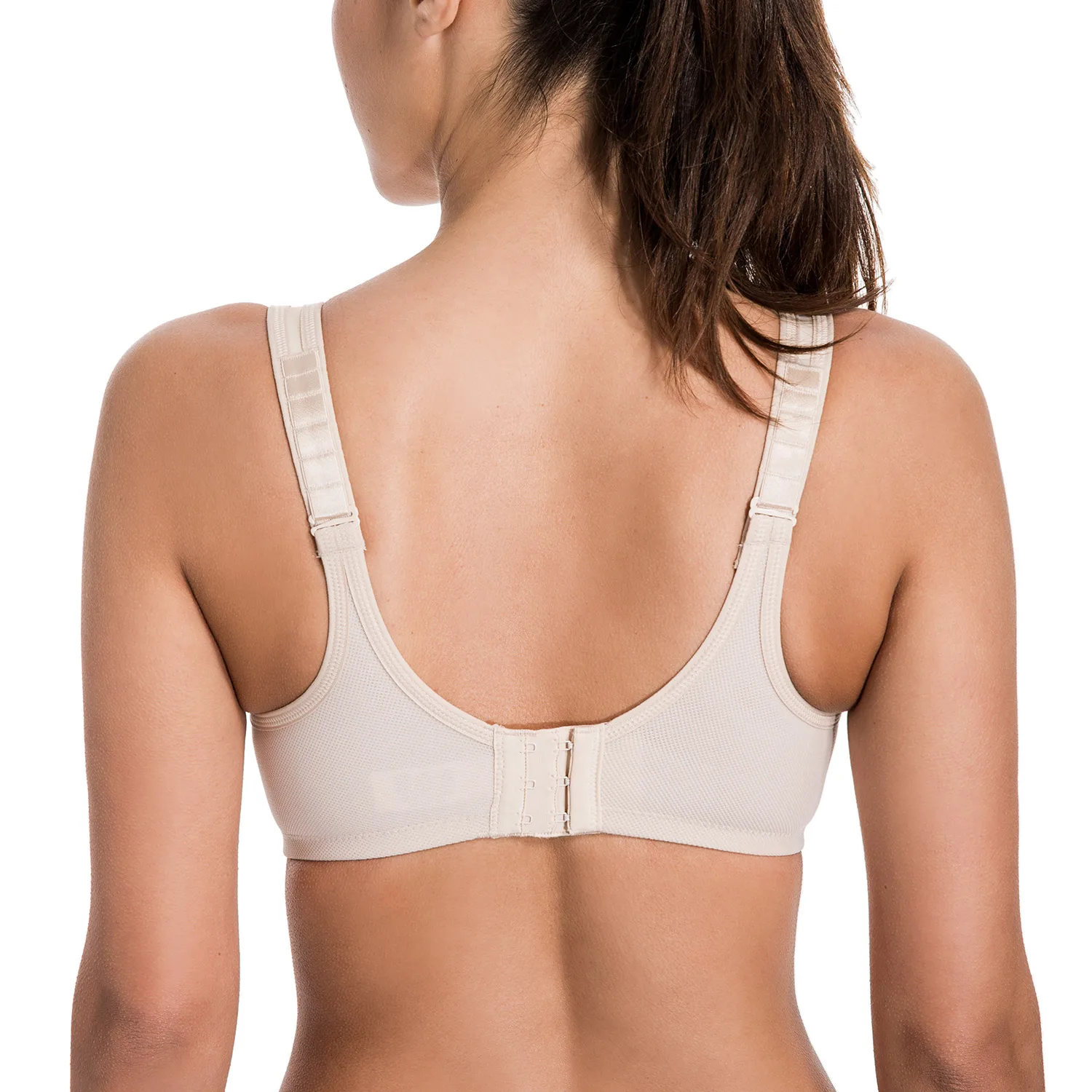 Women's Max Control Solid High Impact Plus Size Underwire Sports Bra