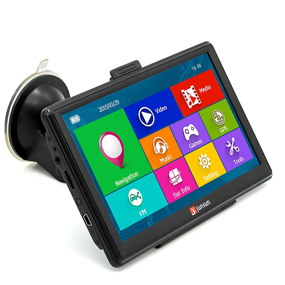 7 inch Car GPS Navigation Capacitive Screen WinCE 6.0 Car GPS Navigator Navigation Universal Multi-media Player with Free Maps