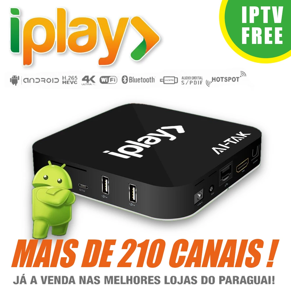 comprar Caixa De Streaming De TV Ao Vivo iptv box TV Português Brasileiro iplay Filmes Brasil Media Player melhor do que BTV B9 HTV6 Htv a2
