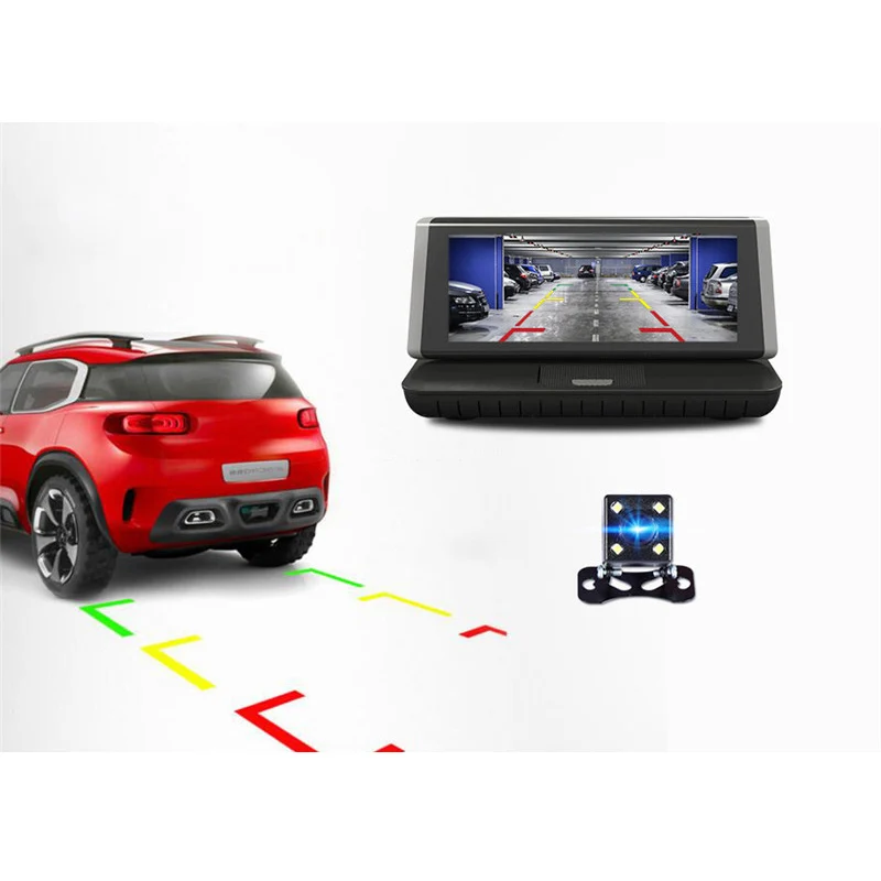 8 'ƊG 1080P ADAS Android автомобильный видеорегистратор радио зеркало монитор рекордер