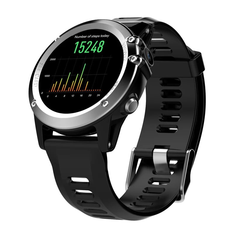 Sliver Смарт-часы Microwear H1, мужские, водонепроницаемые, шагомер, умные часы, gps, 3g, wifi, Bluetooth, пульсометр, умные часы, наушники, альтиметр - Цвет: Sliver