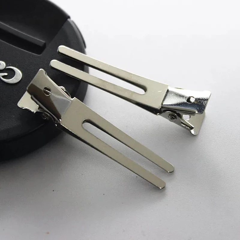 

100 Stainless Steel Double Fork Clip Duckbill Clip Fabric Hairpin Setting Section Hair Clips Hairpins Headwear Hair Accessories