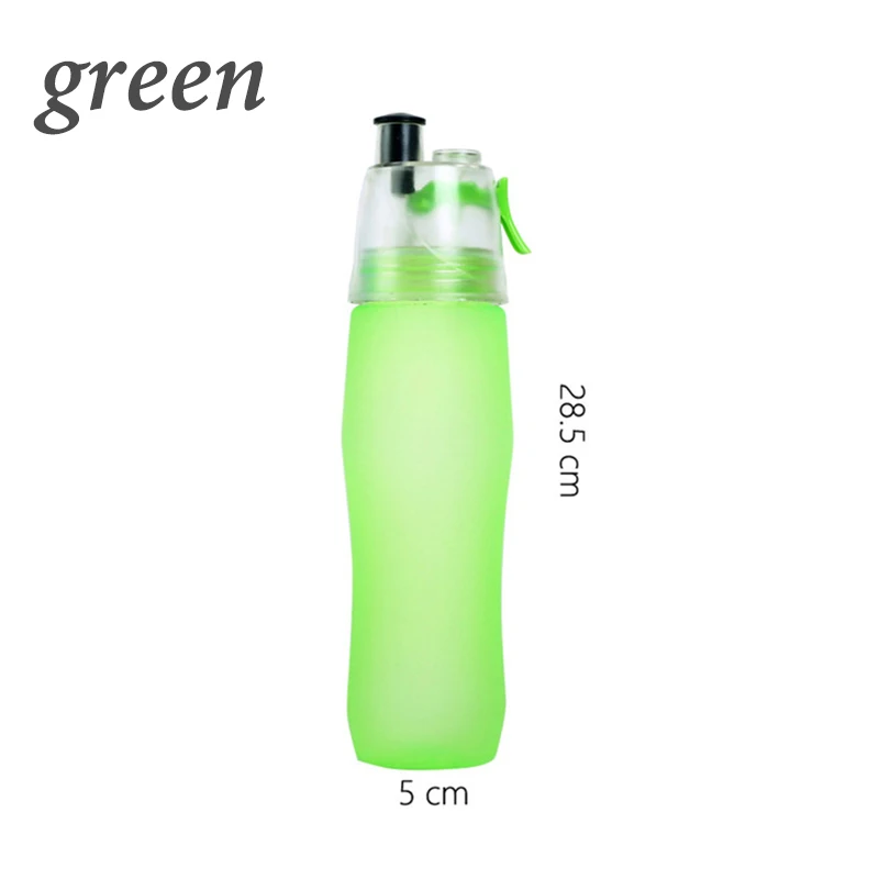 Green 740 мл спрей спортивные чайник-фляга BPA бесплатно герметичность пеший Туризм Портативный бутылочки Велосипедный спорт Велоспорт питьевой - Цвет: Green