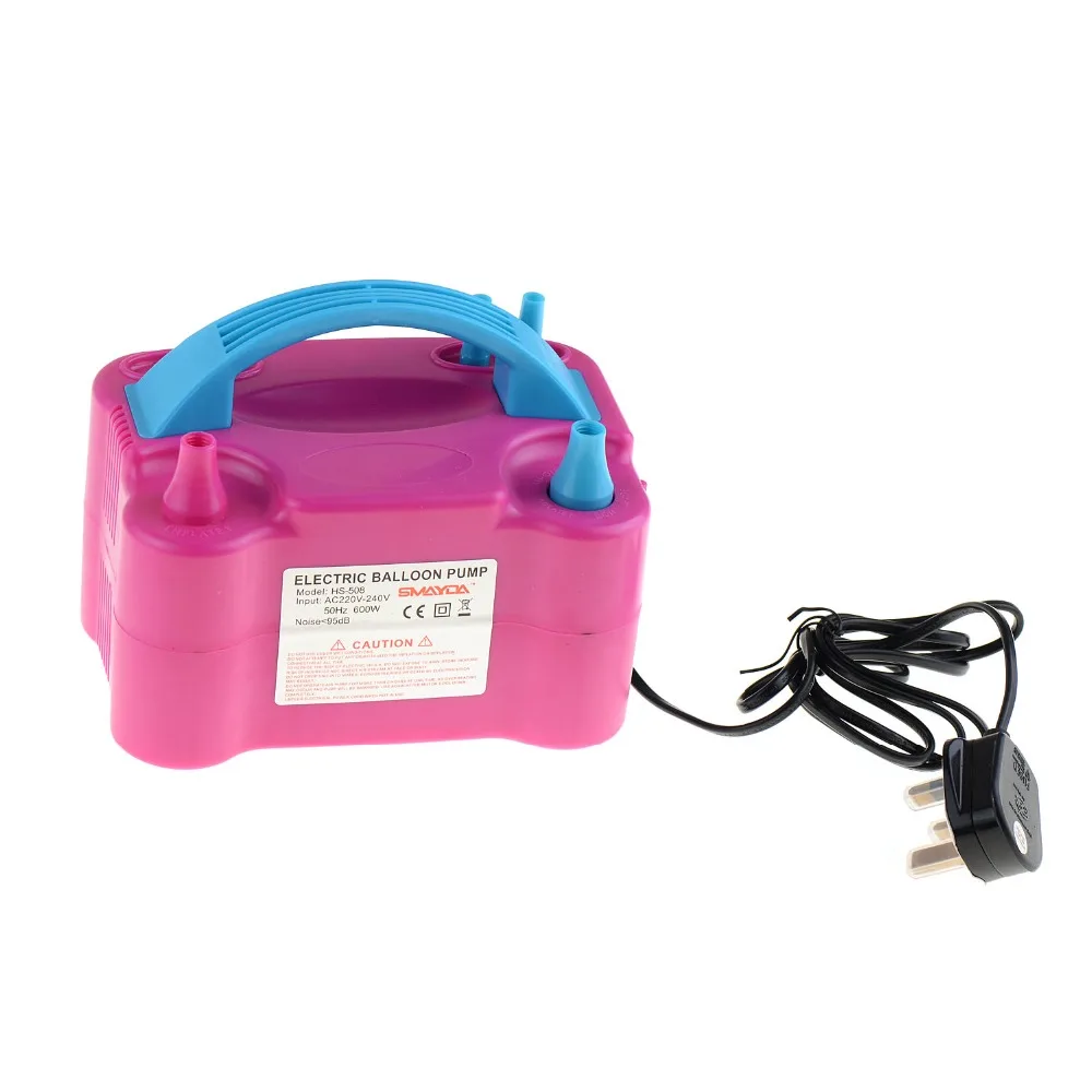 High Power 240V UK Plug Electric Balloon Pump Two Nozzles Party Balloon Air Blower Portable Inflator Pumps Christmas Decor High Power 240V UK Plug Electric Balloon Pump Two Nozzles Party Balloon Air Blower Portable Inflator Pumps Christmas Decor