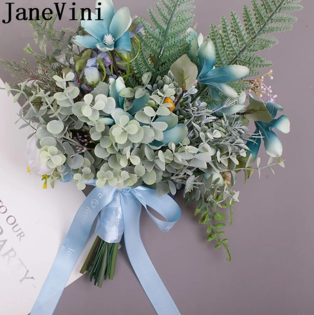 Свадебные букеты с цветами jaevini Beach Blue свадебные аксессуары искусственная Роза
