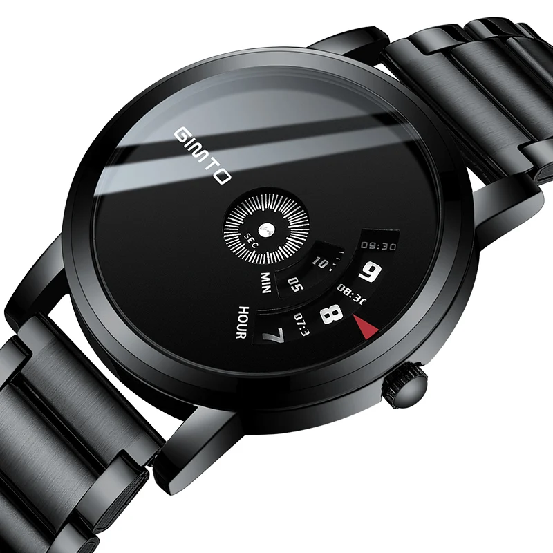 

Creative Turntable Men Watch Luxury Brand Steel Male Army Military Sport Wrist Watches Waterproof Clock relogio masculino