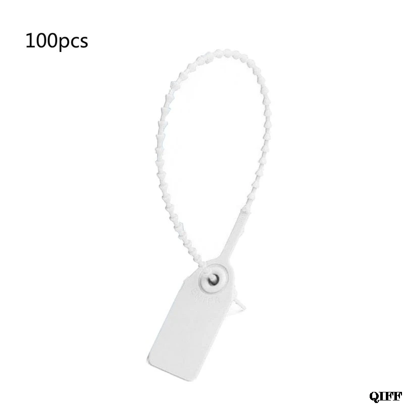 7HH1103944-W 100 шт одноразовые пластиковые Pull-Tite защитные пломбы пронумерованные самозамки Jun21 - Цвет: 7HH1103944-W