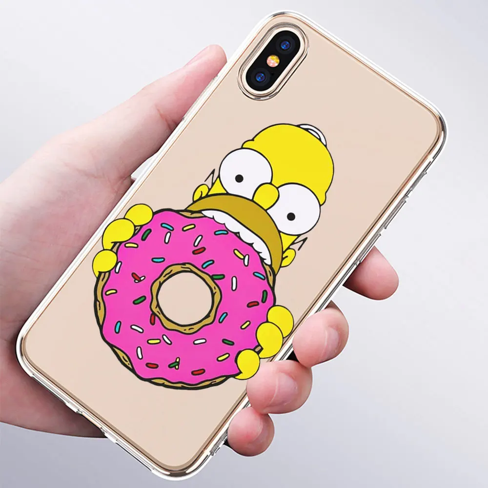 Мягкий силиконовый модный прозрачный чехол Los Simpsons для Apple iPhone 11 Pro XS MAX XR X 7 8 Plus 6 6s Plus 5 5C 5S SE - Цвет: 004