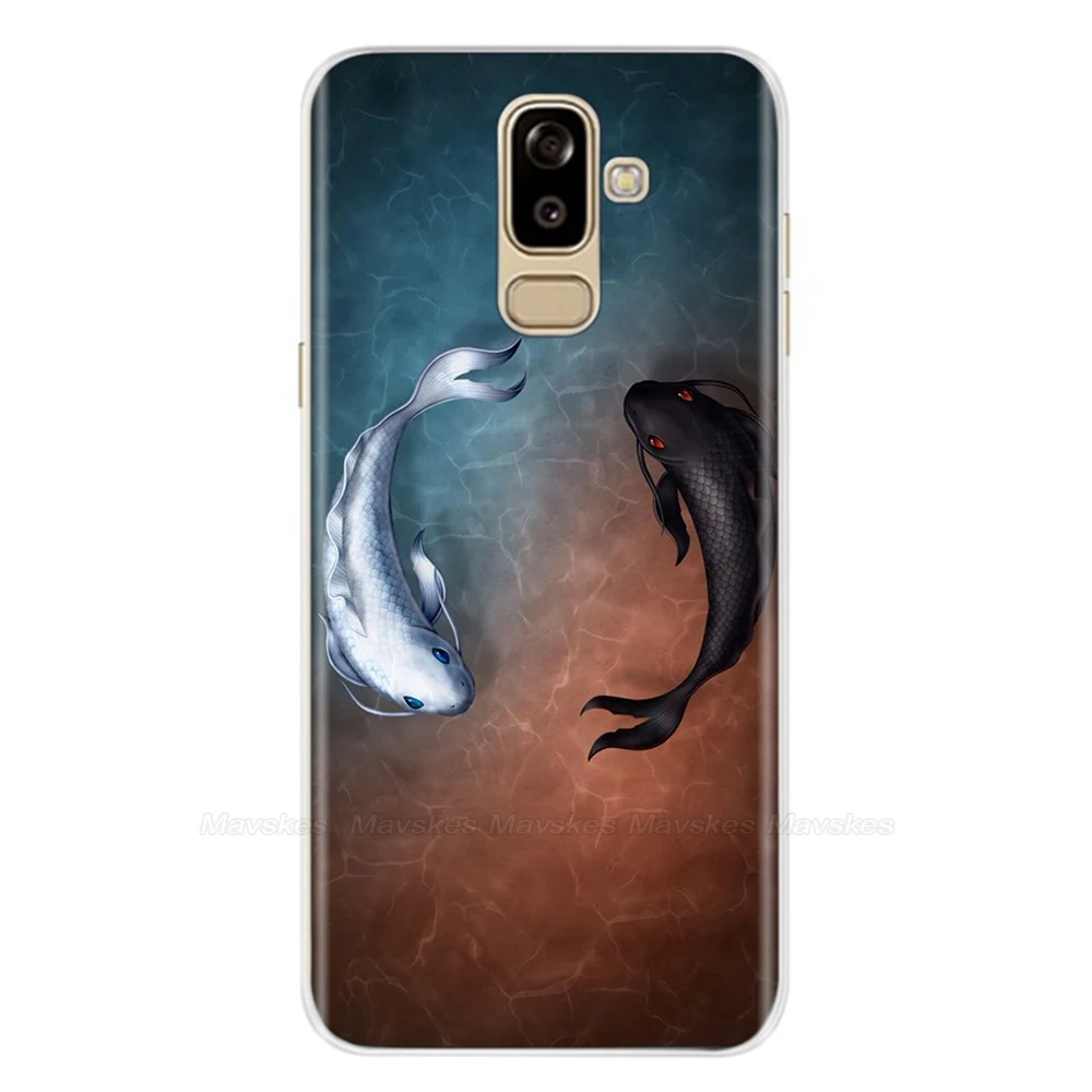 34 Для чехол для samsung Galaxy J8 чехол j800f j810f sm-j810f крышка цветами окрашены защитный чехол для телефона для samsung J8 чехол - Цвет: 34