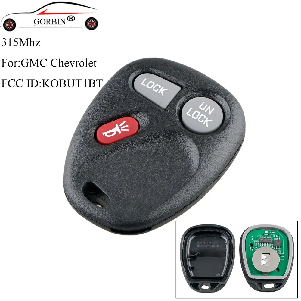 GORBIN для Chevy Astro Blazer S10 Silverado Suburban Tahoe GMC Jimmy Safari Sierra Sonoma Yukon дистанционный ключ для KOBUT1BT 15732803