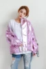 Printemps automne métal Bomber veste rose argent hologramme Parka manteau Punk Hip Hop desserrer décontracté femmes hommes Outwear Chaqueta Mujer ► Photo 1/5