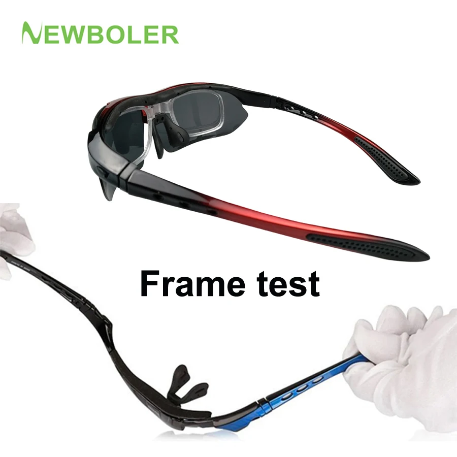NEWBOLER поляризационные велосипедные очки, уличные спортивные солнцезащитные очки для горного велосипеда, велосипедные солнцезащитные очки для мужчин и женщин, очки 5 лен, аксессуары