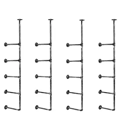 Промышленные трубы настенные полки деревенский DIY потолок пять-слойная труба полка настенная винтажная кронштейн промышленные железные