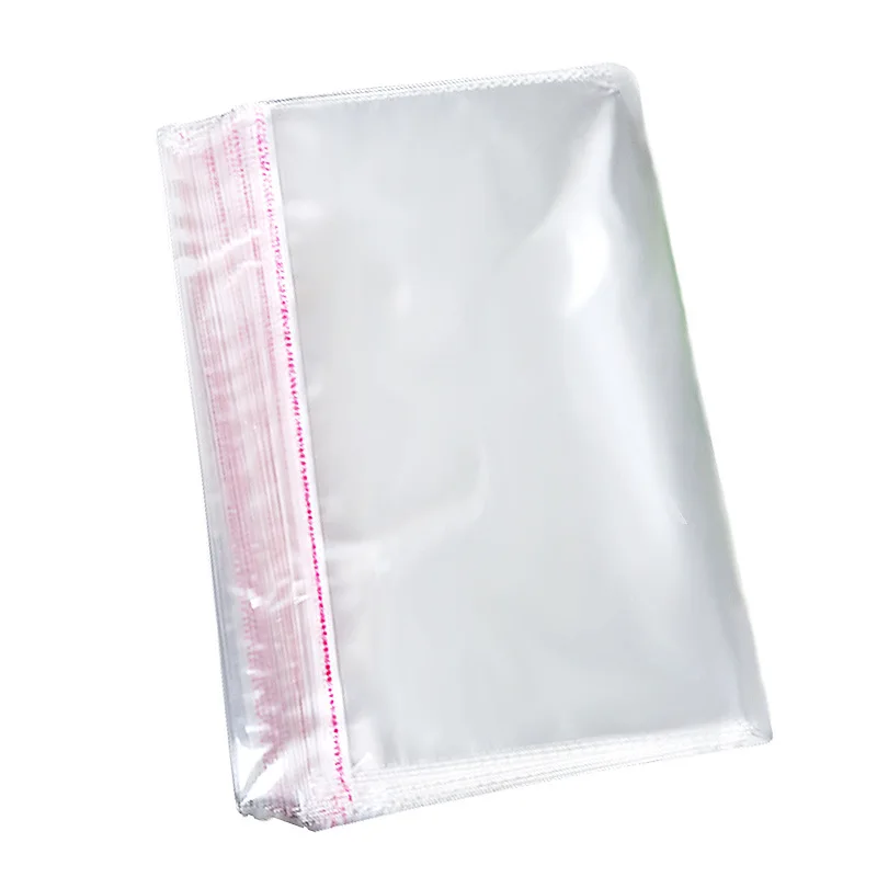 100Pcs Transparent OPP Self Adhesive Seal Bag Resealable Poly Bag 