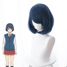Домашняя na Kanojo Rui Tachibana Косплей парики темно-синие короткие волосы Косплей Руи Тачибана парик Хэллоуин карнавальные ботинки парики
