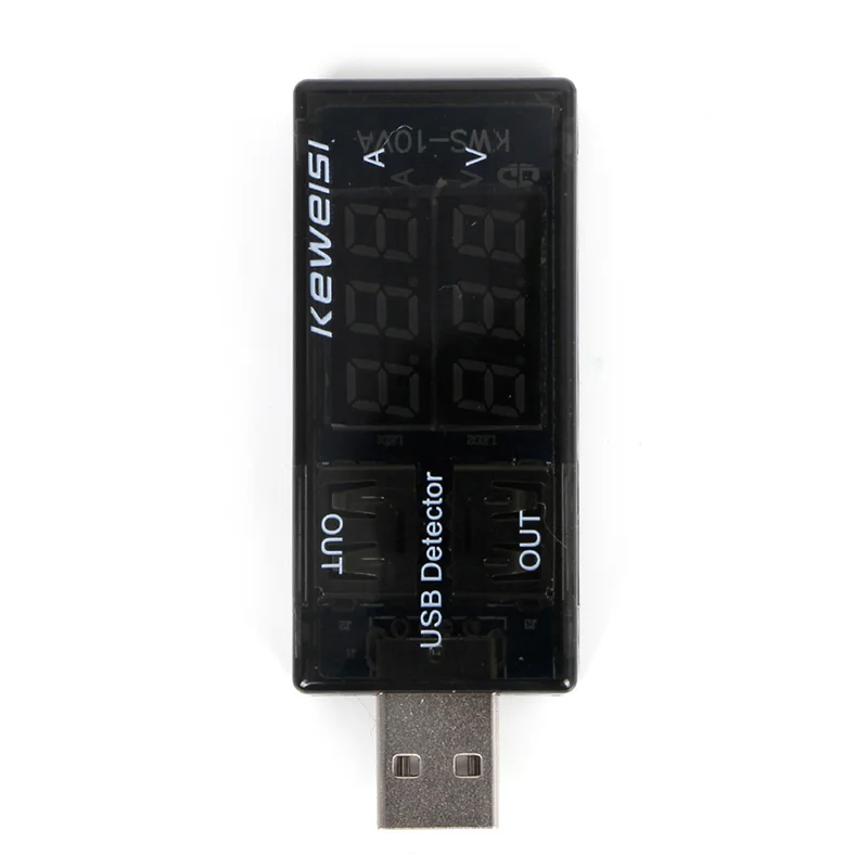 AIMOMETER USB Current Voltage Tester USB Voltmeter Ammeter Detector Double Row Shows