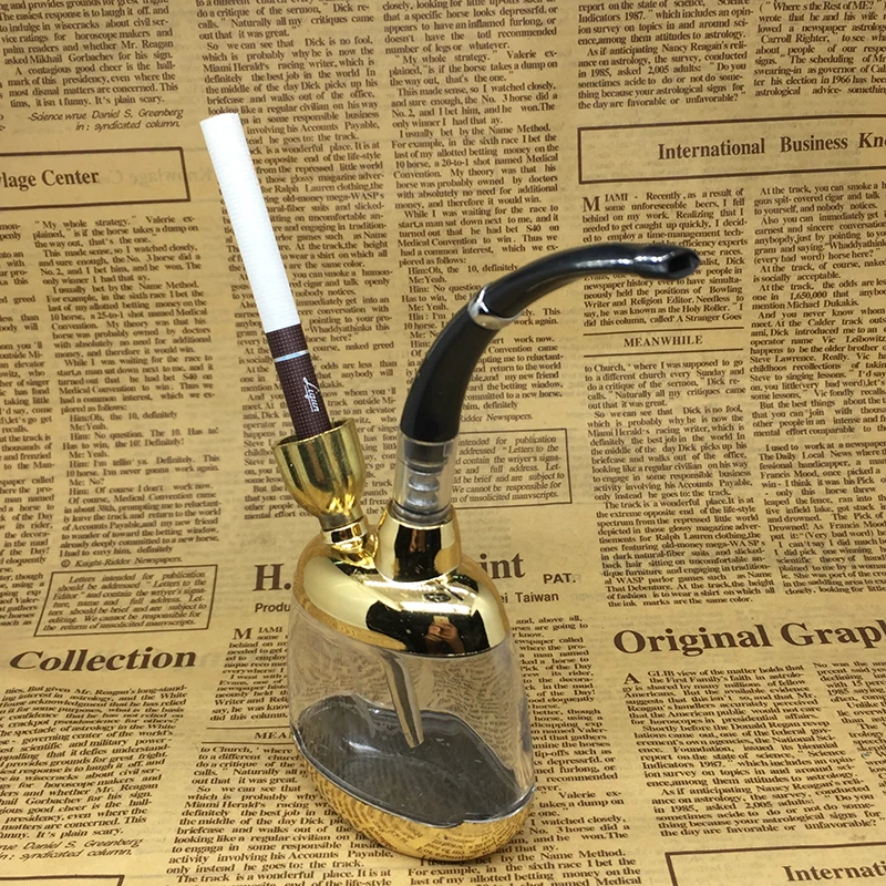 Fashion Multifunction Metal + Plastic Hookah Shisha Smoking Pipe Tobacco Pipe Smoke Narguile Mouthpiece Cigarette Holder