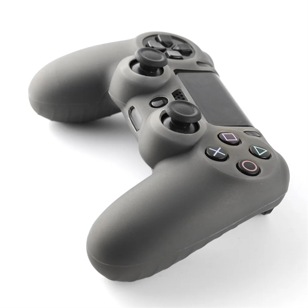 Силиконовый чехол для PS4 контроллер захвата крышка с 2 шт. джойстик силиконовые колпачки и 3 м зарядка через usb кабель